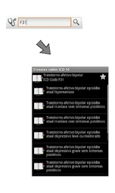 ICD-10 (for Android 2) screenshots