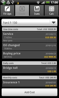 FuelLog - Car Management screenshots