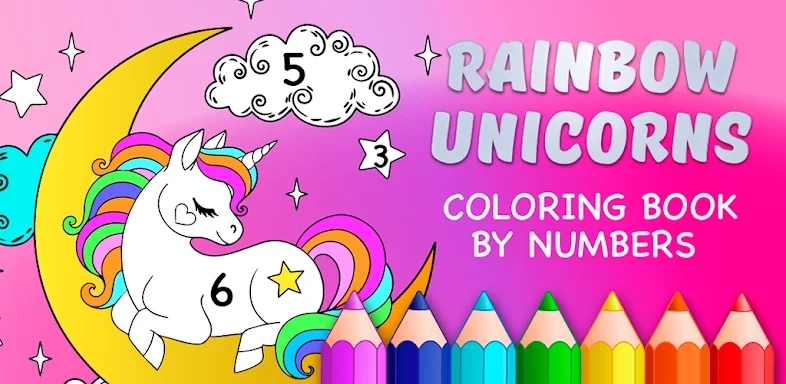 Rainbow Unicorn Color Numbers screenshots