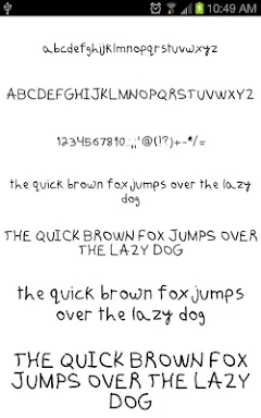 Fonts Hand Message Maker screenshots