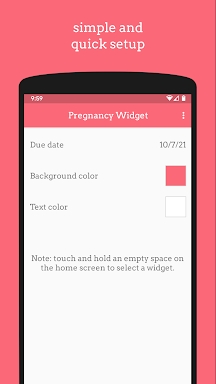 Pregnancy Widget screenshots