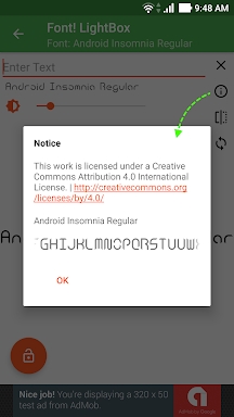 Font! Lightbox tracing app screenshots