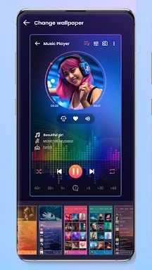 Music player screenshots