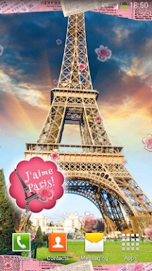 Cute Paris Live Wallpaper screenshots