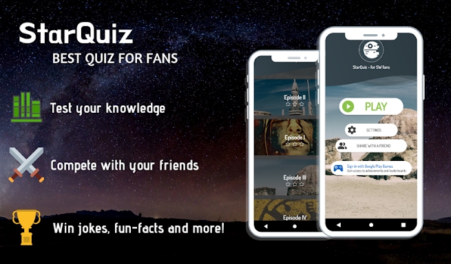 StarQuiz: Quiz for SW fans screenshots
