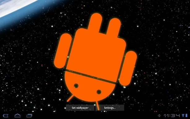 Droid in Space Live Wallpaper screenshots