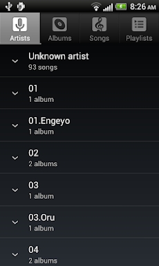 Default Music Player screenshots