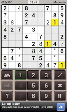 Andoku Sudoku 2 screenshots