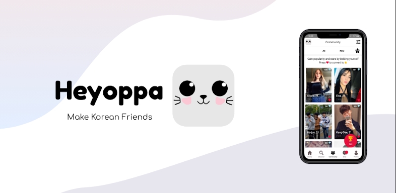 Heyoppa - Make Korean Friends screenshots