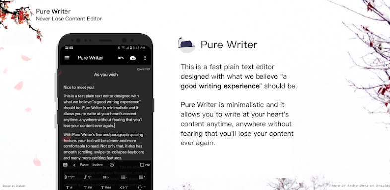 Pure Writer - Writing & Notes screenshots