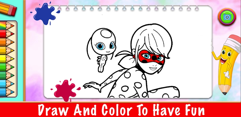 LadyBug Coloring princess Game screenshots