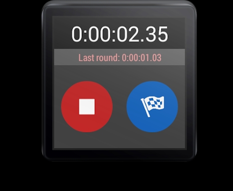 Stopwatch For Wear OS (Android Wear) screenshots