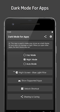 Dark Mode for Apps Night Mode screenshots