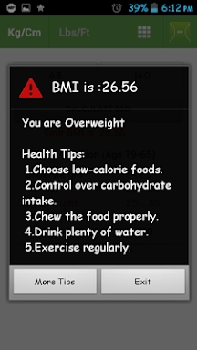 BMI Calculator screenshots