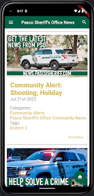 Pasco Sheriff's Office News screenshots