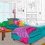 Interior Coloring By Numbers icon