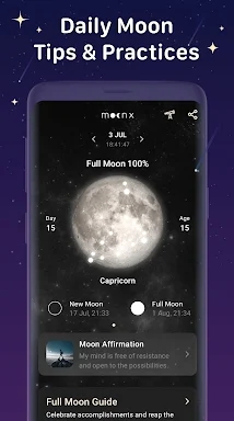 Moon Phase Calendar - MoonX screenshots