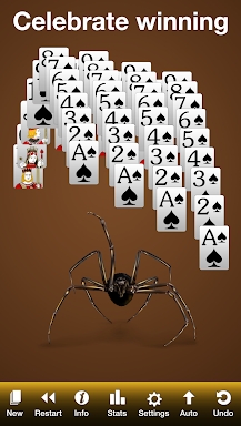 Spider Solitaire: Large Cards! screenshots