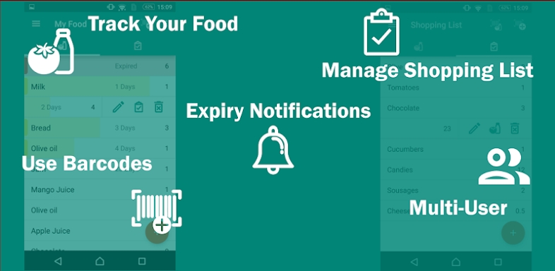 Food List Tracking & Shopping screenshots