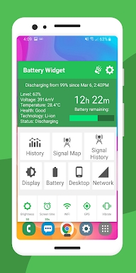 Battery Widget % Level Plus screenshots
