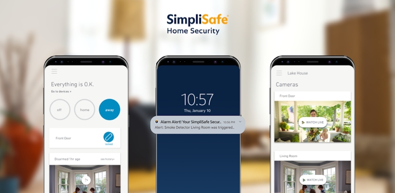 SimpliSafe Home Security App screenshots