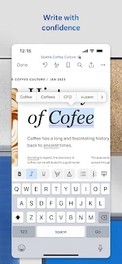 Microsoft Word: Edit Documents screenshots