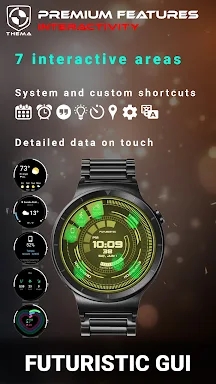 Futuristic GUI Watch Face screenshots
