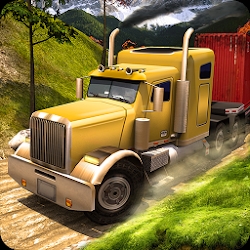Log Transport Truck Driving