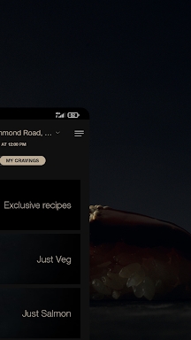 Sushi Shop, meal delivery screenshots