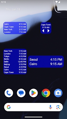 World Clock & Widget screenshots