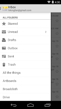 Email screenshots