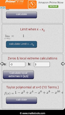 Integral calculator screenshots