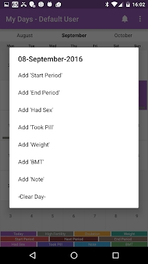 My Days - Ovulation Calendar & screenshots