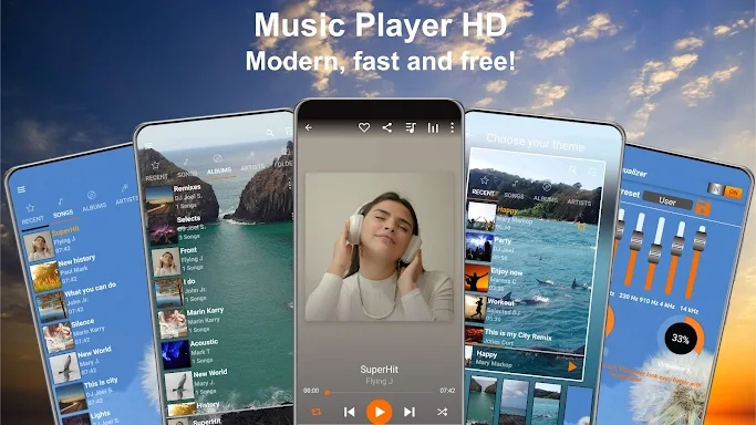 Music Player HD+ Equalizer screenshots