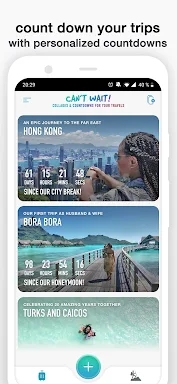 Vacation Countdown App with AI screenshots