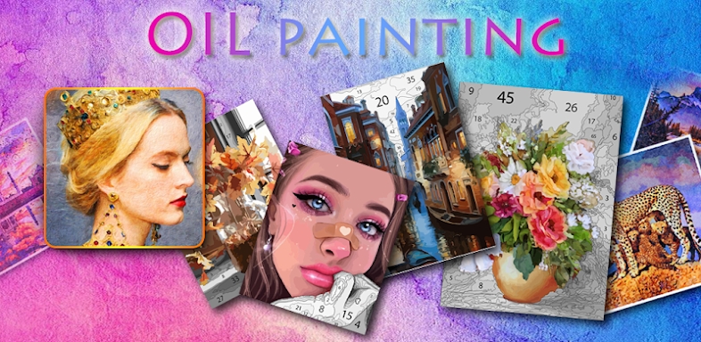 oil painting color by number screenshots