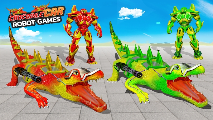 Robot Game Transform Crocodile screenshots