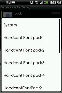 Handcent Font Pack1 screenshots