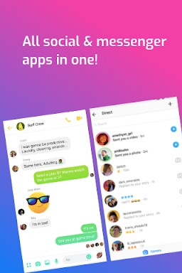 Messenger for Messages, Chat screenshots