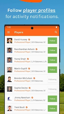 cricHQ: live cricket & scoring screenshots