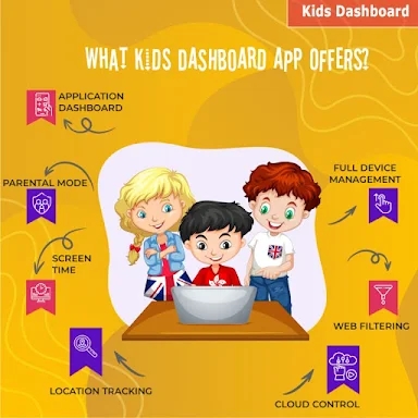 Kids Dashboard screenshots