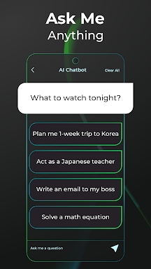 Ask Me Anything - AI Chatbot screenshots
