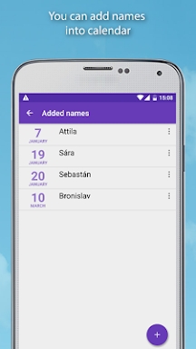 Name days screenshots