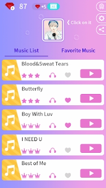 Kpop Music Game - Dream Tiles screenshots