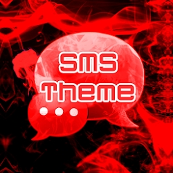 Red Smoke Theme GO SMS PRO