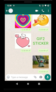 GIF2Sticker Animated Stickers screenshots