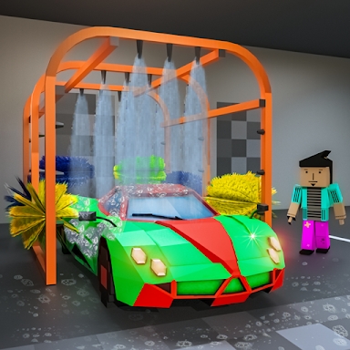 Blocky Car Wash Service Workshop Garage screenshots