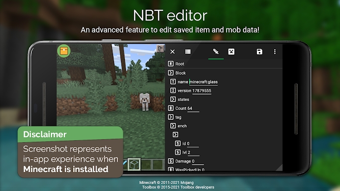 Toolbox for Minecraft: PE screenshots