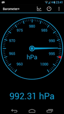 Barometer Altimeter DashClock screenshots