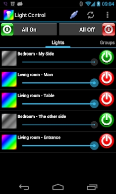 LightControl (for Philips Hue) screenshots